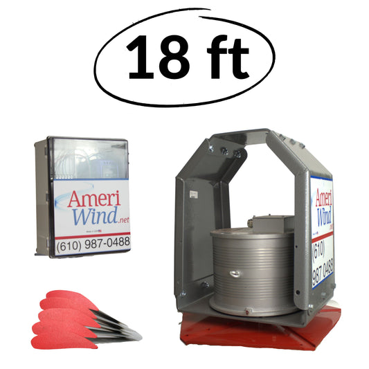 18FT AmeriWind HVLS Industrial Ceiling Fan – Reinforced 426LB Build, 104 RPM, 240V/480V Compatible